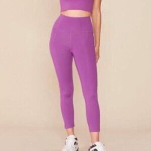 NWT Girlfriend Collective lilac purple cropped leggings XL